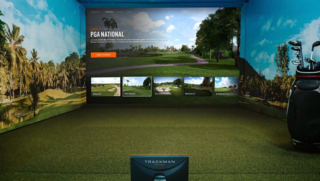 Review phòng tập chơi Golf 3D Trackman Simulator