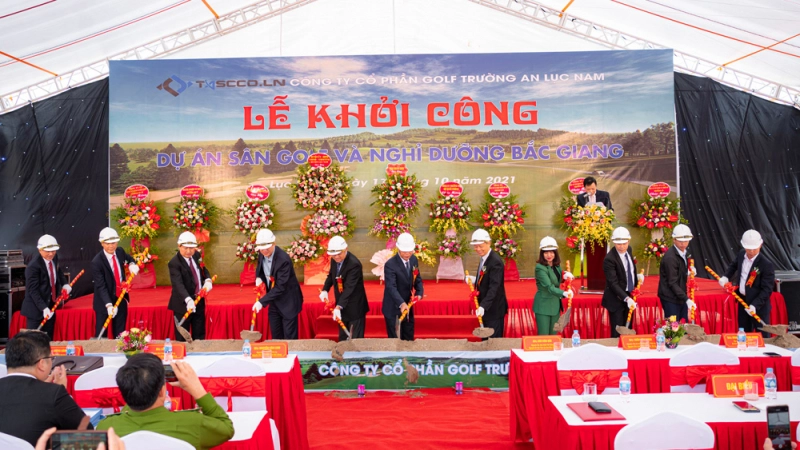 Khởi công dự án sân golf hơn 700 tỷ đồng ở Bắc Giang