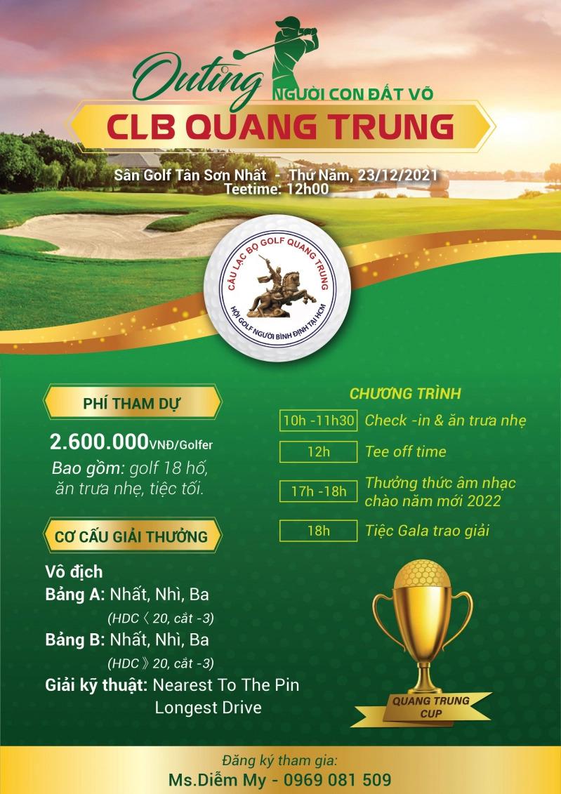CLB Golf Quang Trung tổ chức outing cuối năm
